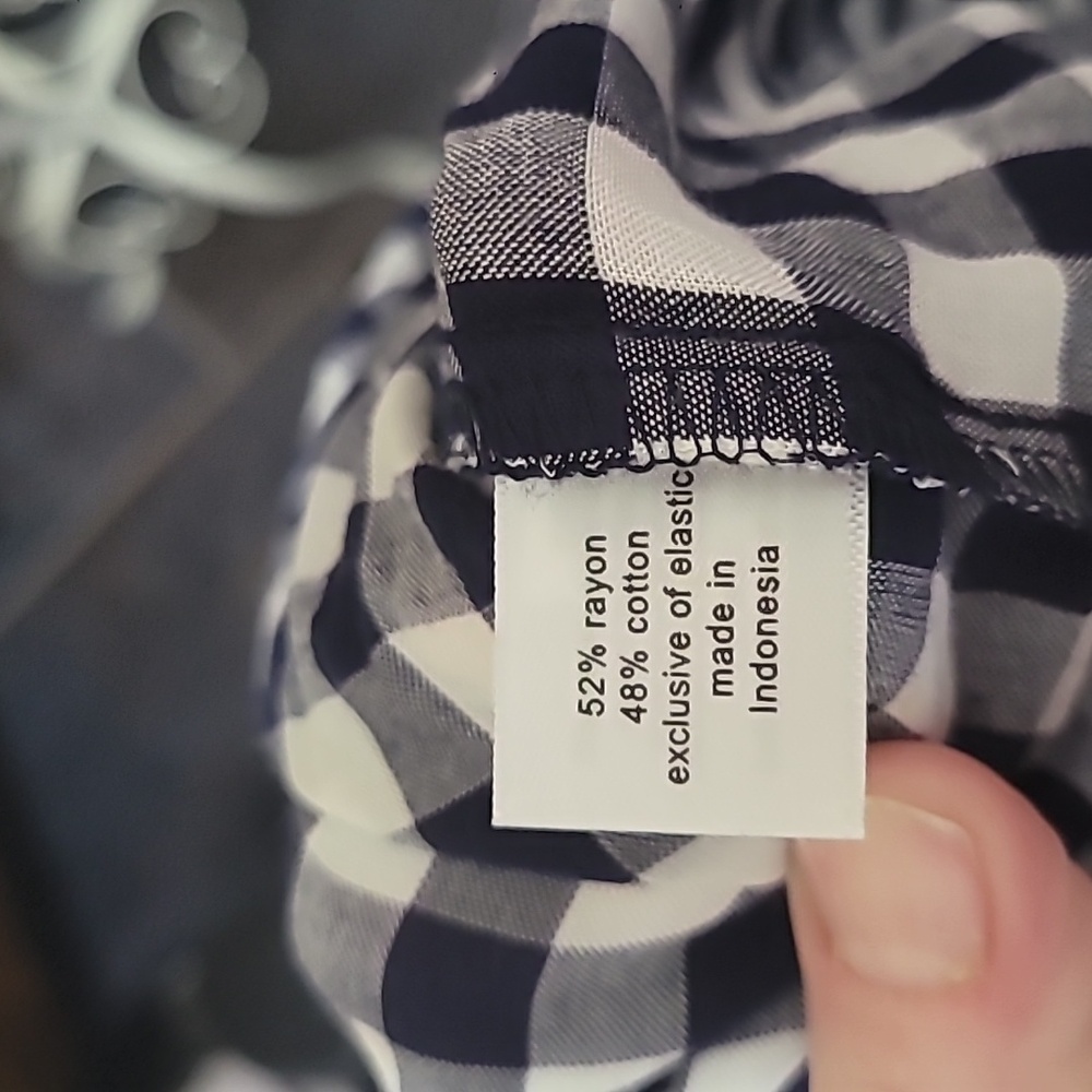NWT Lane Bryant Square-Neck Flounce Hem Gingham Midi Dress Size 18/20 - Picture 5 of 6